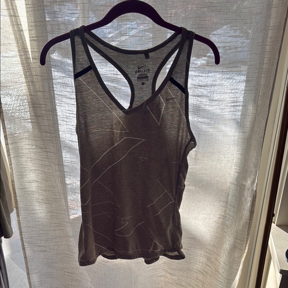 Nike Gray Tan Sleeveless Tank Top